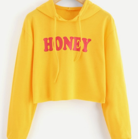 yellow crop top sweater